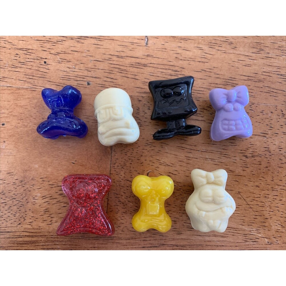 Vintage Crazy Bones Small Gogos Mixed Color Lot Classic‎ 7 Piece Total